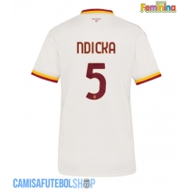 Camisa de time de futebol AS Roma Evan Ndicka #5 Replicas 2º Equipamento Feminina 2026-27 Manga Curta